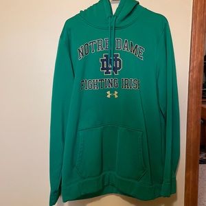 Under Armour Notre Dame Hoodie size large loose fit.